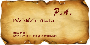 Pödör Atala névjegykártya